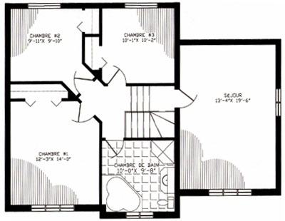 plan de maison etage